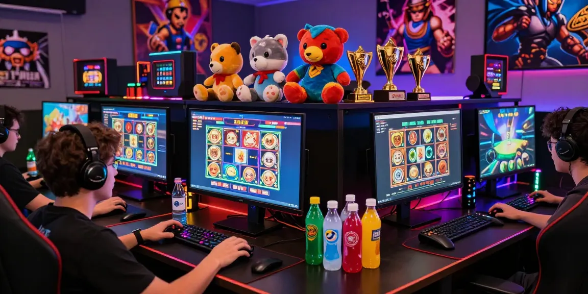 Engaging online gaming environment featuring the excitement of สล็อตเว็บตรง gameplay with vibrant lights and achievements.