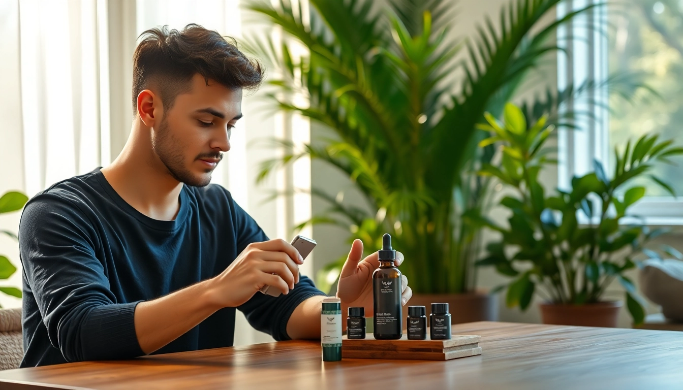 Evodrop Erfahrung: Enthusiast lively examining wellness product surrounded by tranquility.