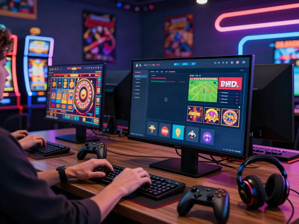 Engaging online gaming scene showcasing https://rikvipt1.co/ with vibrant casino graphics and user interaction.